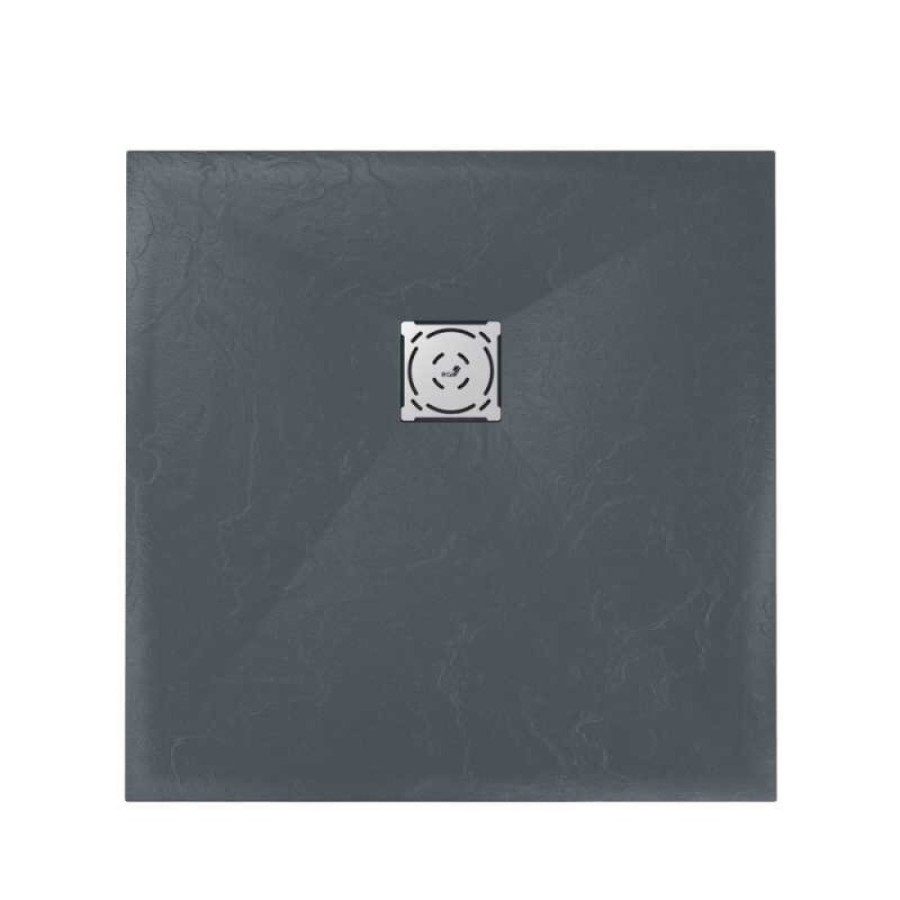 Душевой поддон RGW ST-0099G 90 x 90 см, квадратный, из искусственного камня, графит, 16152099-02