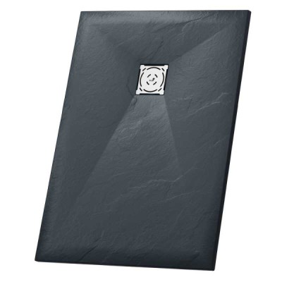 Душевой поддон RGW ST-0107G 70 x 100 см, прямоугольный, из искусственного камня, графит, 16152710-02
