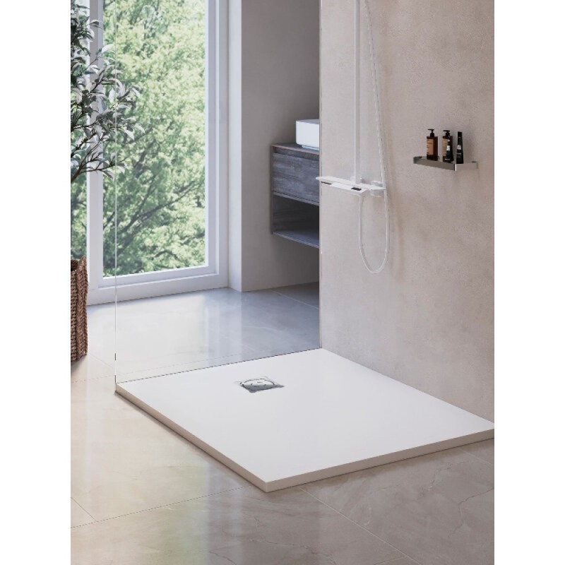 Душевой поддон RGW Stone Tray 16152910-001, 90 x 100 см, прямоугольный, из искусственного камня, белый