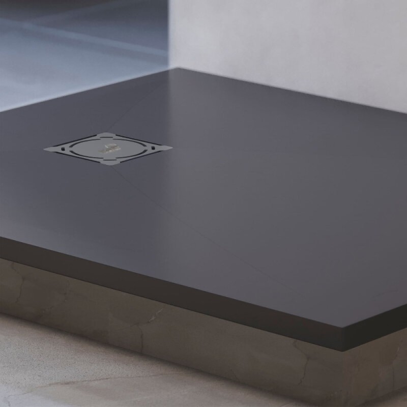 Душевой поддон RGW Stone Tray 16152910-002, 90 x 100 см, прямоугольный, из искусственного камня, графит