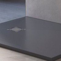 Душевой поддон RGW Stone Tray 16152910-002, 90 x 100 см, прямоугольный, из искусственного камня, графит