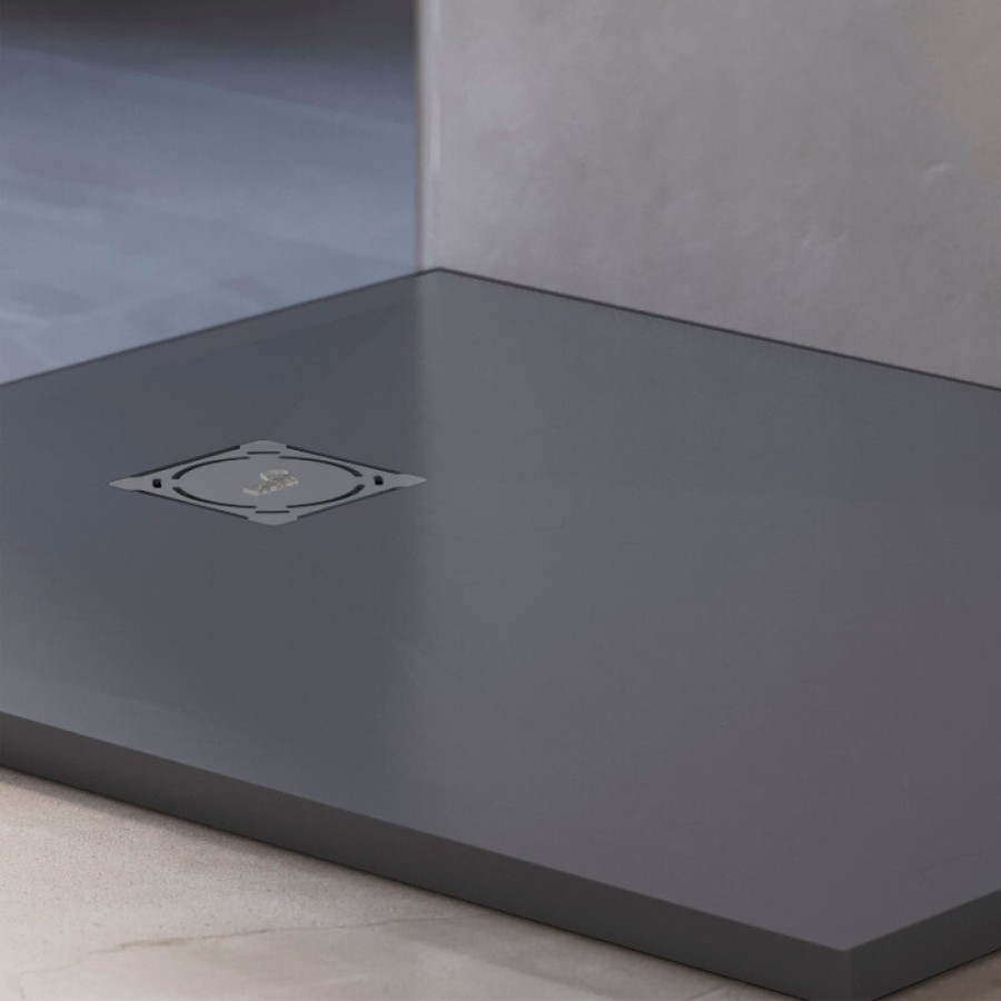 Душевой поддон RGW Stone Tray 16152910-002, 90 x 100 см, прямоугольный, из искусственного камня, графит