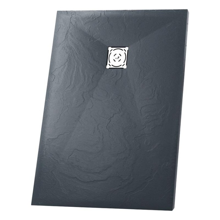Душевой поддон RGW ST-0109G 90 x 100 см, прямоугольный, из искусственного камня, графит, 16152910-02
