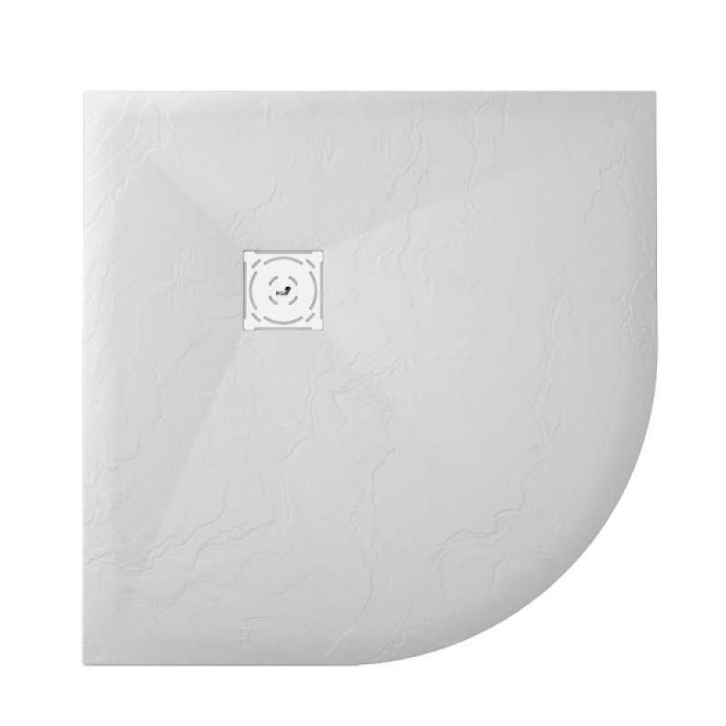 Душевой поддон RGW ST/R-0099W 90 x 90 см, четверть круга, из искусственного камня, белый, 16153099-01