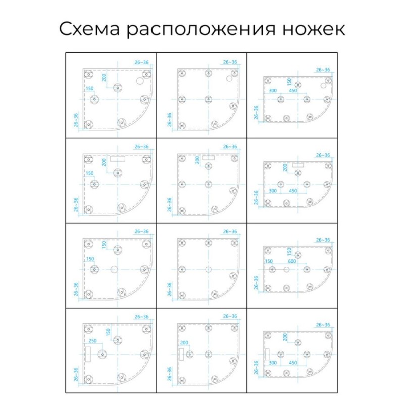 Душевой поддон RGW ST/R-Tr 90 х 90 см, четверть круга, из искусственного камня, терракот, 16153099-11