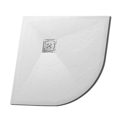 Душевой поддон RGW ST/R-W 100 x 100 см, четверть круга, из искусственного камня, белый, 16153100-01