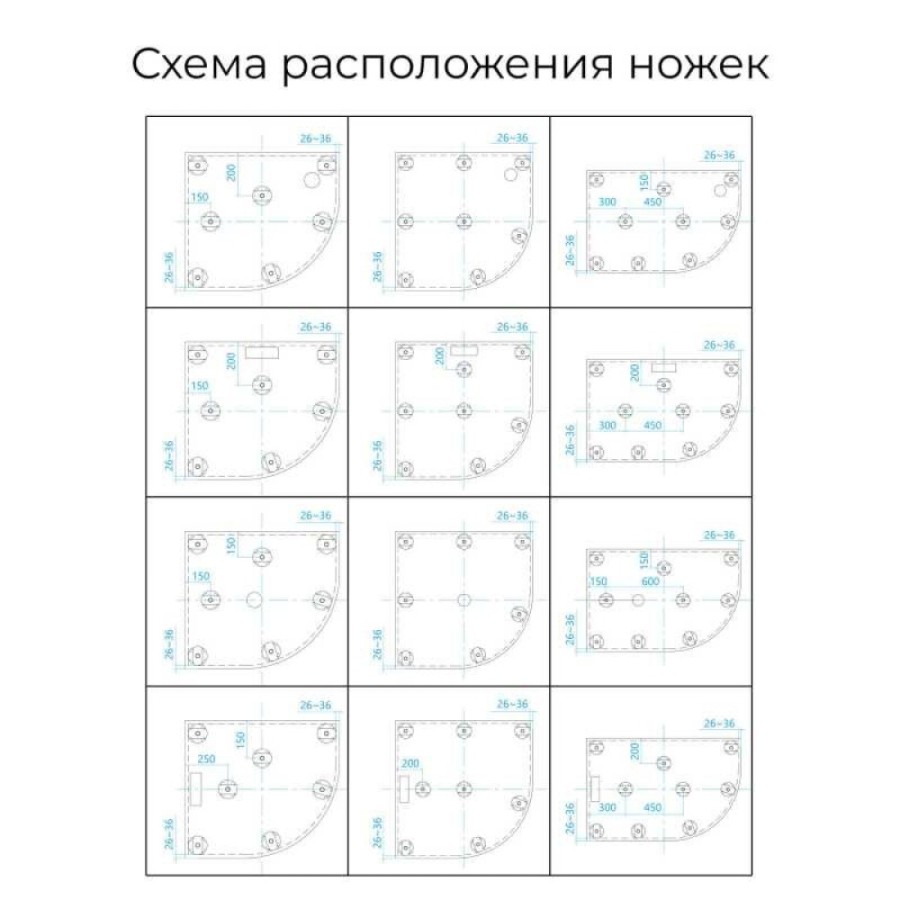Душевой поддон RGW ST/R-G 100 x 100 см, четверть круга, из искусственного камня, графит, 16153100-02
