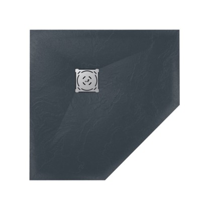Душевой поддон RGW ST/T-0088G 16155088-02, 80 x 80 см, пятиугольный, из искусственного камня, графит