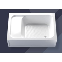 Душевой поддон RGW BC/L 120 х 90 см, с сиденьем, акрил, белый, 16180692-91