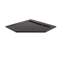 Душевой поддон RGW STA 16330599-04-61B 90 х 90 см, трапеция, из искусственного камня, черный