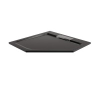 Душевой поддон RGW STA 16330599-04-61B 90 х 90 см, трапеция, из искусственного камня, черный