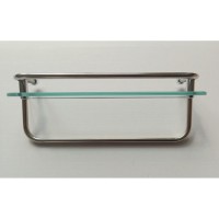 Душевая кабина Frank F418 L Brilliant без крыши, 100 х 80 см, низкий поддон, стекла прозрачные, профиль хром, 164009
