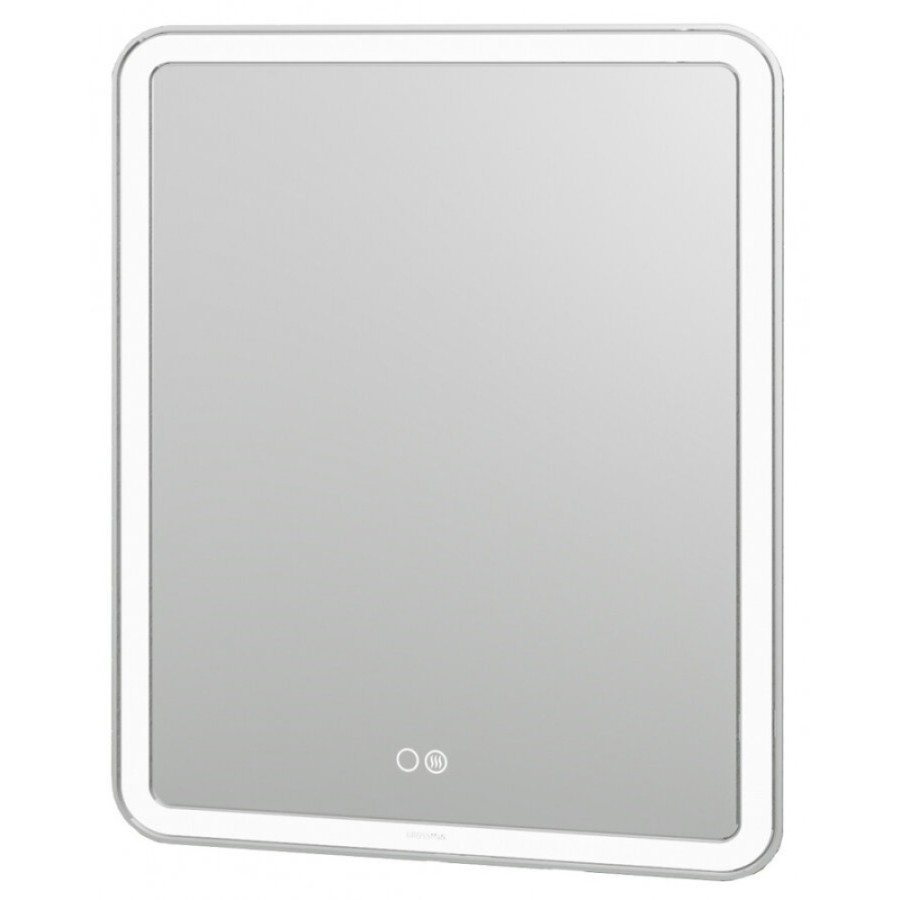 Зеркало Grossman Leo 70 x 80 см с подсветкой, сенсорный выключатель, гравировка, подогрев, 167080