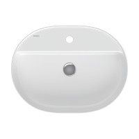 Раковина BERGES Ego SL накладная овал 60х45 см, с отверстием под смеситель