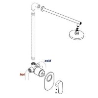 Смеситель для душа WasserKRAFT Kammel 1851, хром