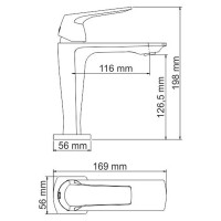 Смеситель WasserKRAFT 1903 для раковины, хром