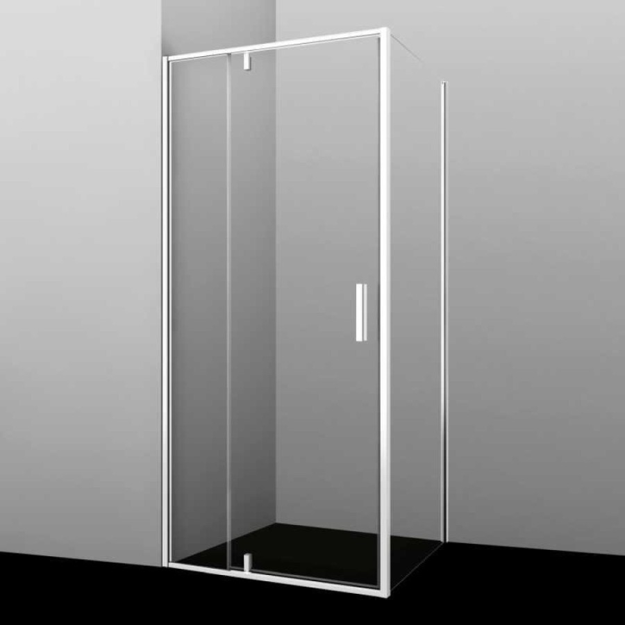 Душевой уголок WasserKRAFT Neime 19P03, 90 х 90 см, стекло прозрачное, профиль белый матовый