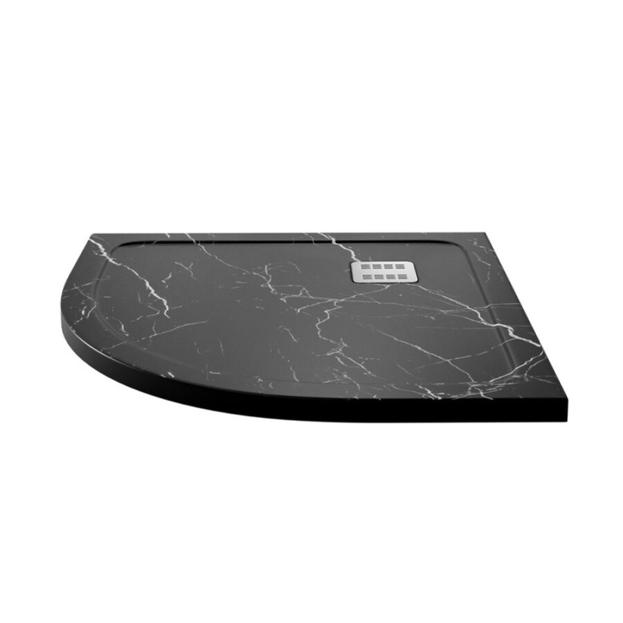 Душевой поддон WasserKRAFT Neime 19T 19T01, 90 х 90 см, черный, текстура - мрамор
