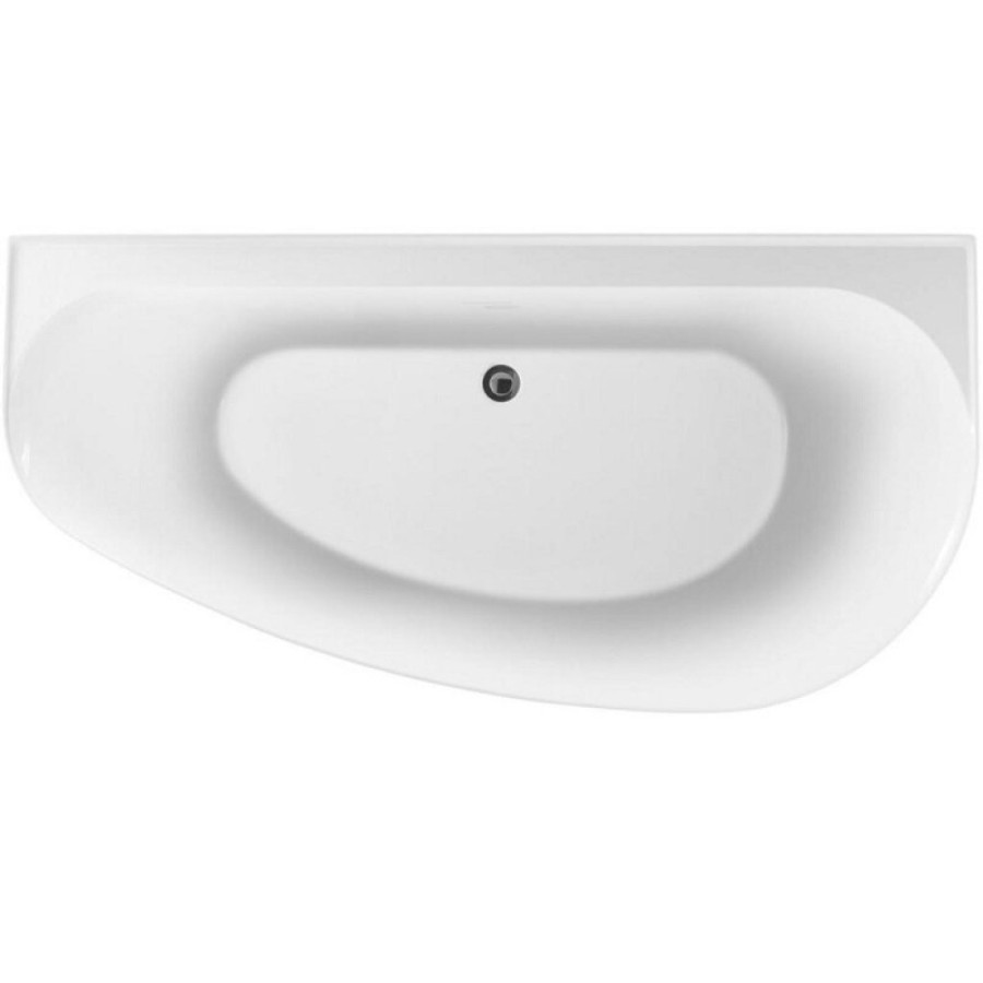 Ванна акриловая Allen Brau Priority 5, 160 х 78 см, слив-перелив в комплекте, левосторонняя, белая матовая, 138678A-MW Matt White, 2.31005.21A