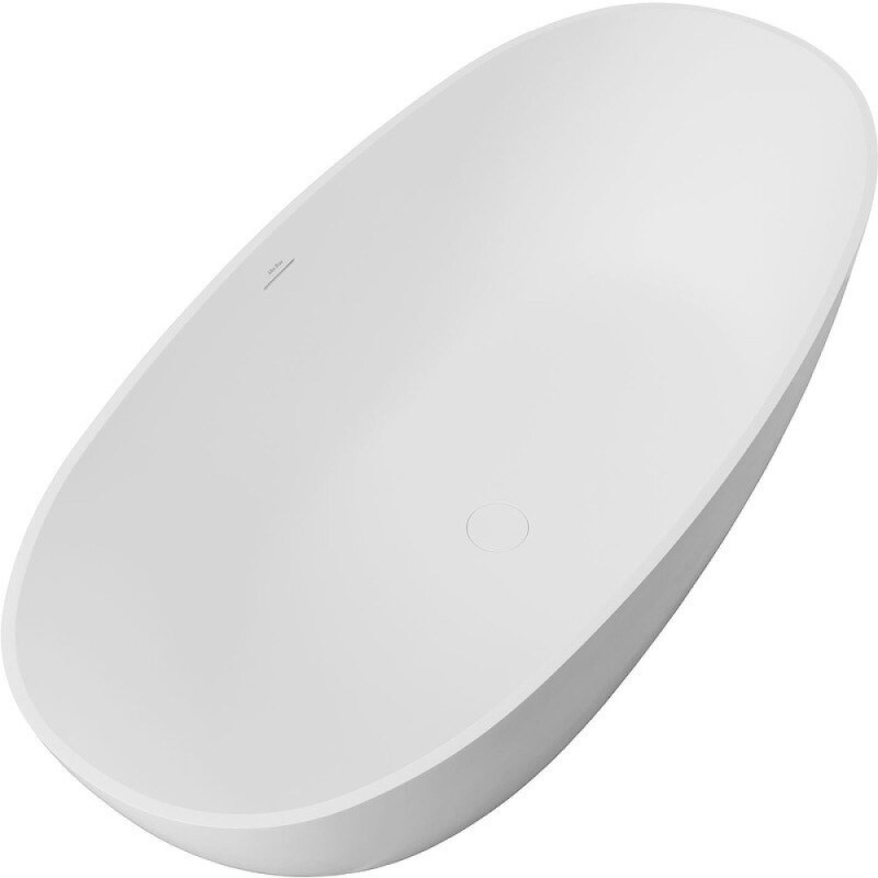 Ванна Allen Brau Krion Oval 2.35003.21, 170 х 80 см, искусственный камень, цвет белый матовый