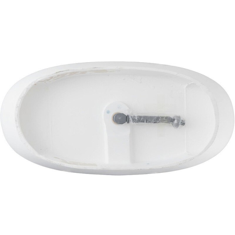 Ванна Allen Brau Krion Oval 2.35003.21, 170 х 80 см, искусственный камень, цвет белый матовый