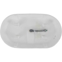 Ванна Allen Brau Krion Classic 2.35004.21, 170 х 75 см, искусственный камень, цвет белый матовый