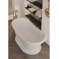 Ванна Allen Brau Krion Classic 2.35004.21, 170 х 75 см, искусственный камень, цвет белый матовый