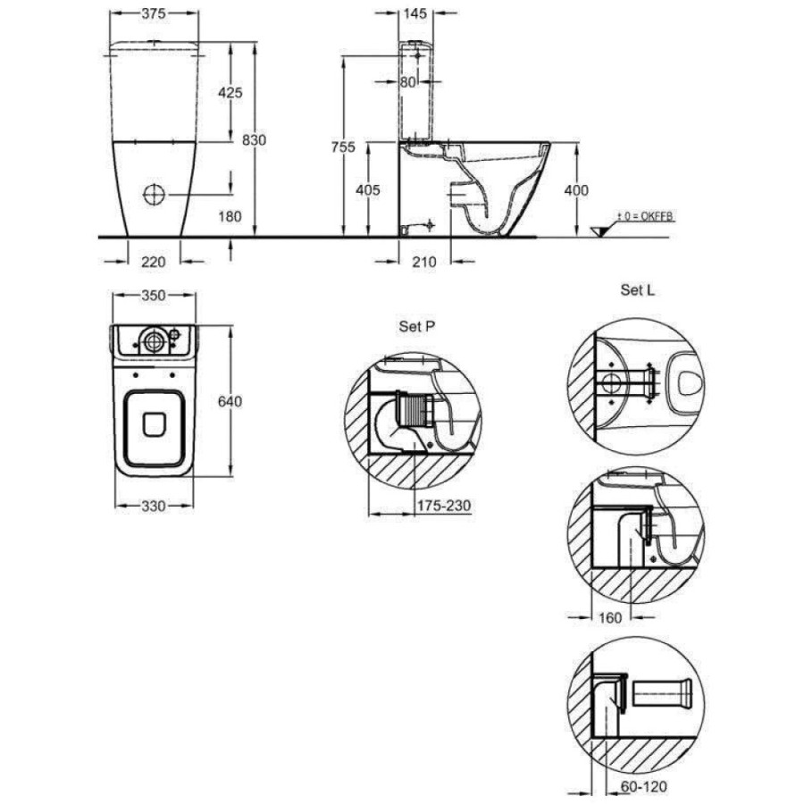 Напольный унитаз Geberit iCon Square 200920/228950