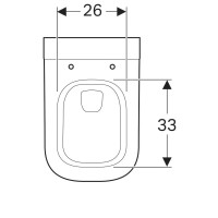 Подвесной унитаз Geberit MyDay 201460600 Rimfree, безободковый