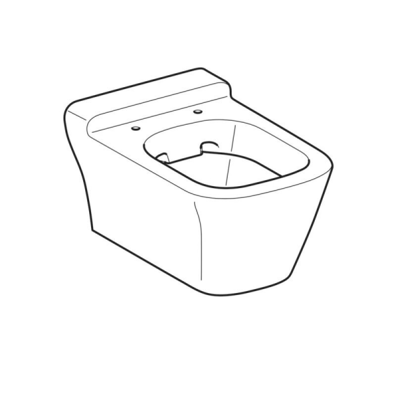 Подвесной унитаз Geberit MyDay 201460600 Rimfree, безободковый