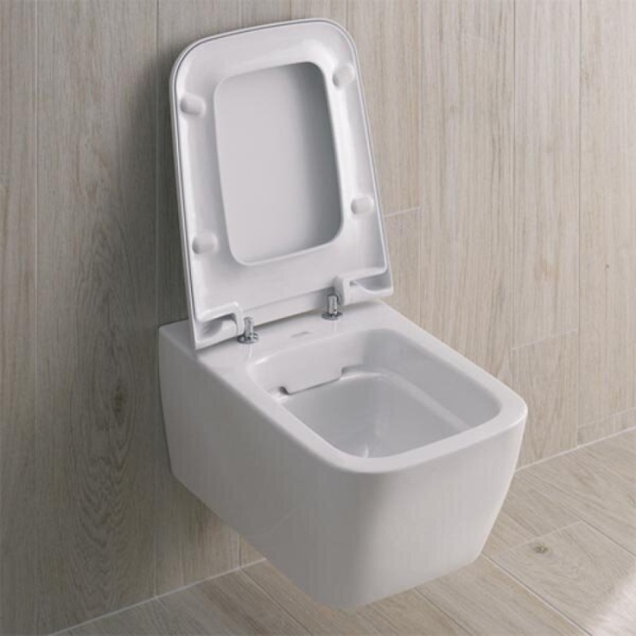 Подвесной безободковый унитаз Geberit IT!, крышка микролифт, 201950000/574950000