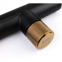 Смеситель для раковины Bronze de Luxe Avangarde 2021MH, скрытый монтаж, черный матовый/розовое золото