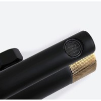 Душевая система Bronze De Luxe Avangarde 2039RGB, черный матовый/розовое золото