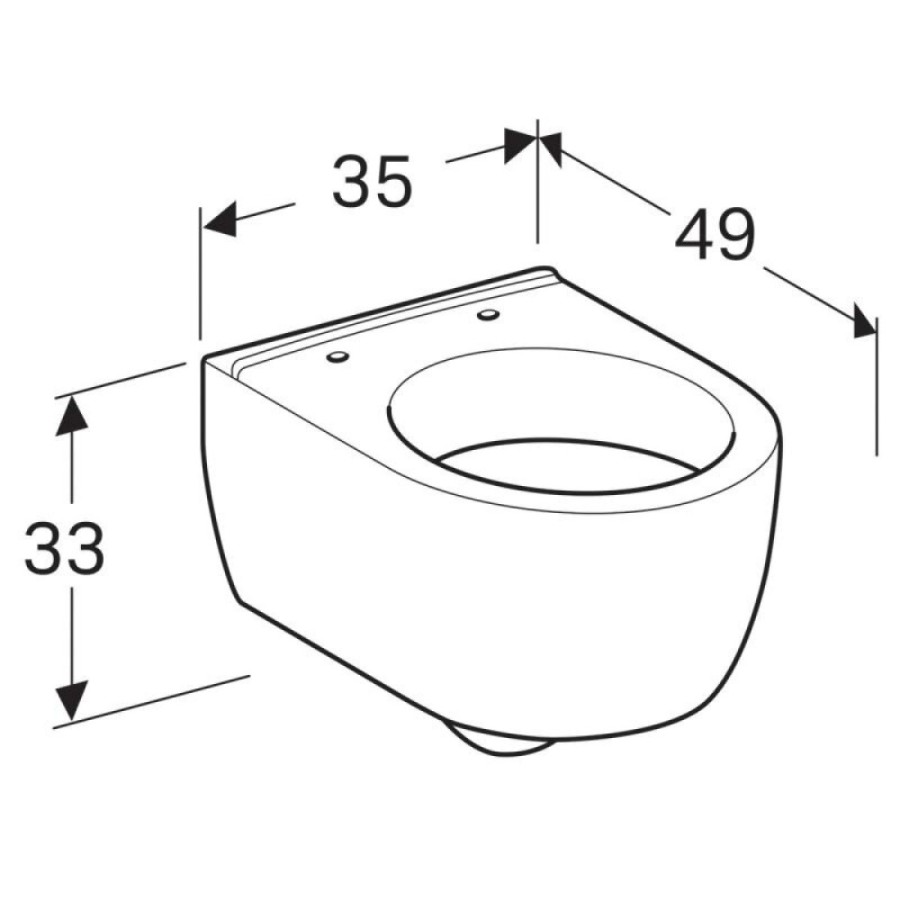 Подвесной унитаз Geberit iCon XS 204030000 35.5x49 см