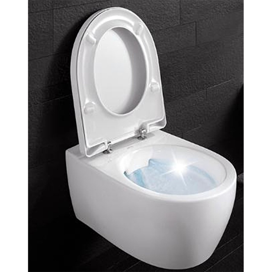 Подвесной безободковый унитаз Geberit iCon 204060000/574130000, крышка микролифт