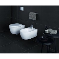 Подвесной безободковый унитаз Geberit iCon 204060000/574130000, крышка микролифт