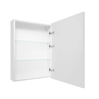 Зеркальный шкаф Grossman Меркадо 205005, 50 см, с LED-подсветкой, цвет белый