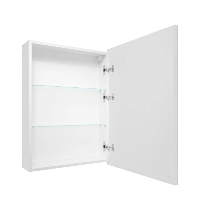 Зеркальный шкаф Grossman Меркадо 205005, 50 см, с LED-подсветкой, цвет белый