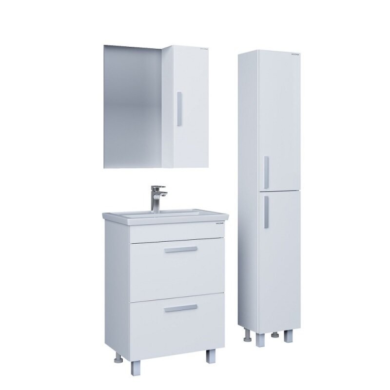 Зеркальный шкаф Grossman Нео 205021, 50 см, подвесной, цвет белый