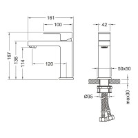 Смеситель Timo Selene 2061/16F для раковины, белый матовый