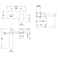 Смеситель для раковины Timo Selene 2071/03SM, черный