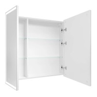 Зеркальный шкаф Grossman Меркадо 208010, 80 см, с LED-подсветкой, цвет белый