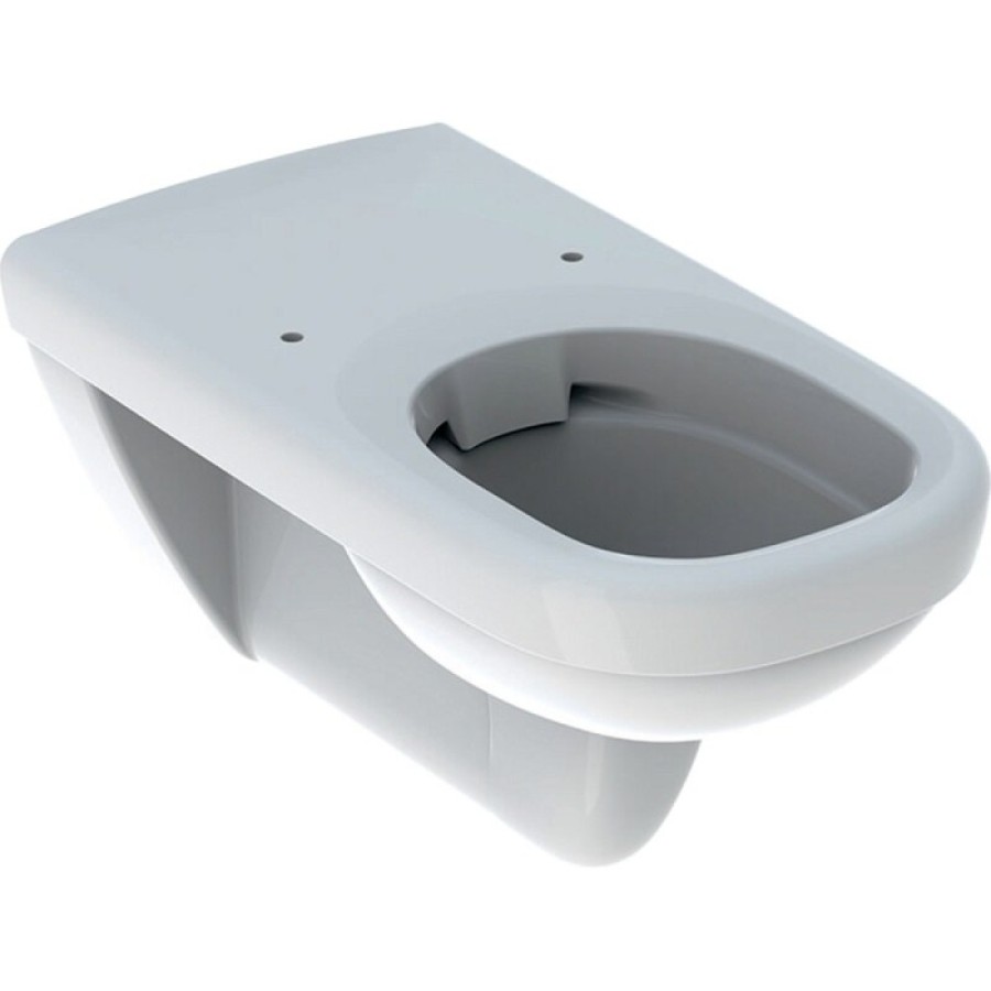 Подвесной унитаз Geberit Renova Comfort 208560000 Square, безободковый, белый