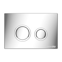Инсталляция для унитаза WasserKraft Abens 20TLT.010.ME.BL.CH01, декоративная стеклянная панель черная, механическая кнопка смыва хром