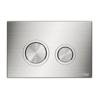 Инсталляция для унитаза WasserKraft Abens 20TLT.010.ME.BL.BN01, декоративная стеклянная панель черная, механическая кнопка смыва никель