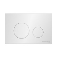Инсталляция для унитаза WasserKraft Abens 20TLT.010.ME.BL.WH02, декоративная стеклянная панель черная, механическая кнопка смыва белая