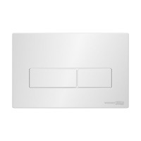 Инсталляция для унитаза WasserKraft Abens 20TLT.010.ME.BL.WH03, декоративная стеклянная панель черная, механическая кнопка смыва белая
