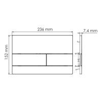 Инсталляция для унитаза WasserKraft Abens 20TLT.010.ME.BL.PB04, декоративная стеклянная панель черная, механическая кнопка смыва черная
