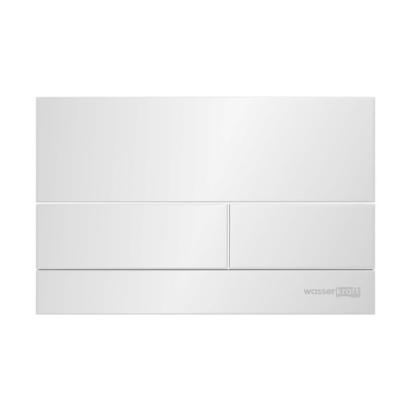 Инсталляция для унитаза WasserKraft Abens 20TLT.010.ME.BL.WH04, декоративная стеклянная панель черная, механическая кнопка смыва белая
