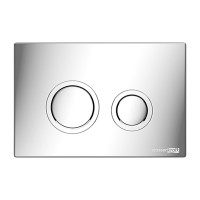 Инсталляция для унитаза WasserKraft Abens 20TLT.010.ME.WH.CH01, декоративная стеклянная панель белая, механическая кнопка смыва хром